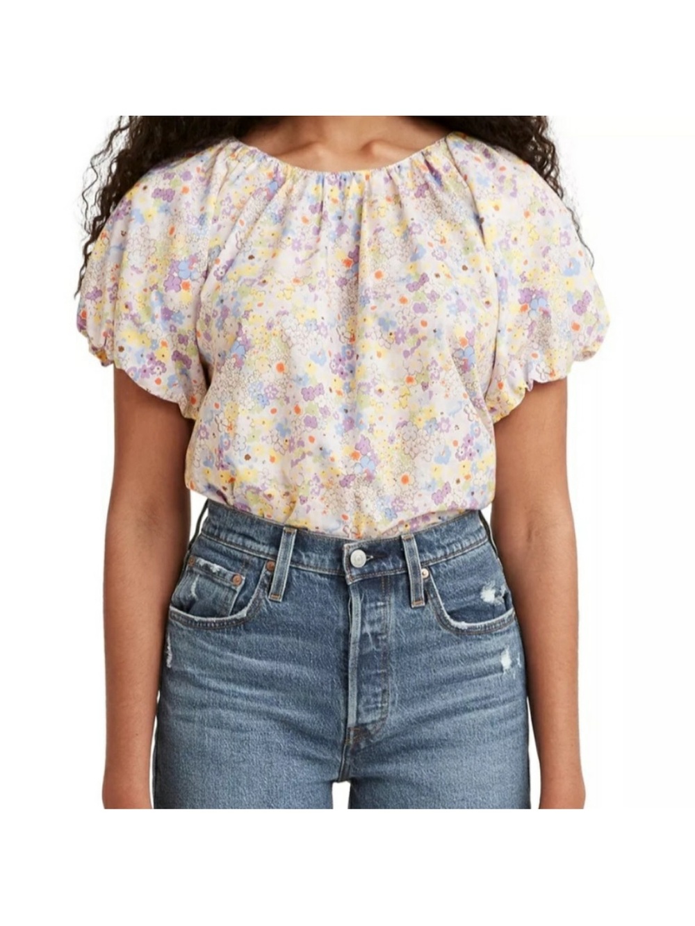 NWT Levis Akiko Pastel Floral Blouse